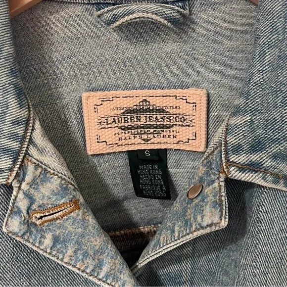 Vintage Lauren Jeans Company Ralph Lauren  Denim Barn Coat SZ: S - Picture 4 of 4